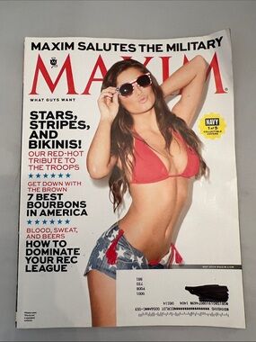 MAXIM Magazine - Salutes the Military “Navy” Cover - May 2014 - Issue 193